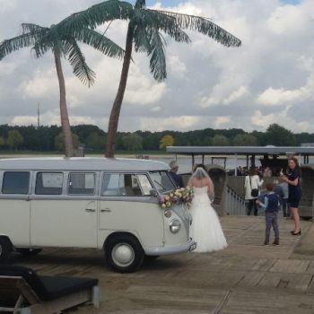 Hochzeitsbulli mieten Volkswagen T1 Weiss hell Grau in 44625 Herne