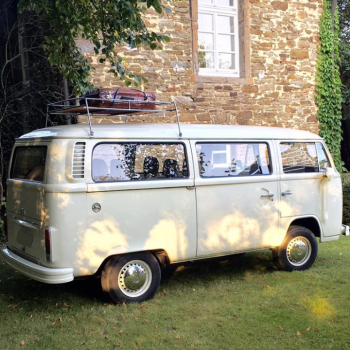 HochzeitsAuto VW T2 Bulli Mieten in komplett Weissin Münsterland in 46045 Oberhausen